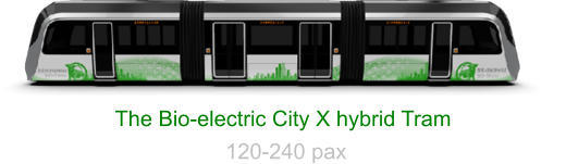 The Bio-electric City X hybrid Tram   120-240 pax