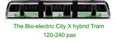 The Bio-electric City X hybrid Tram   120-240 pax