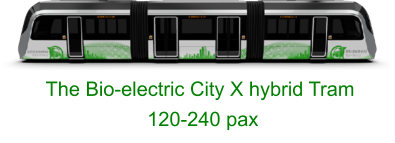 The Bio-electric City X hybrid Tram   120-240 pax